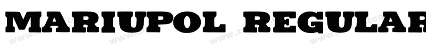 Mariupol Regular字体转换